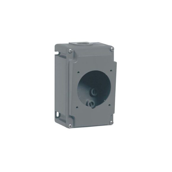 Boîtier simple pour prises saillie Hypra - 1 entrée ISO 25 - plastique