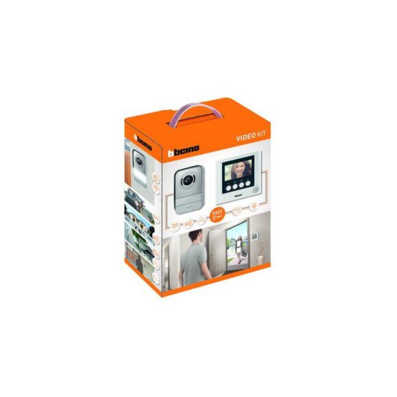 BTICINO – kit portier vidéo 2 fils avec moniteur de couleur de 4.3