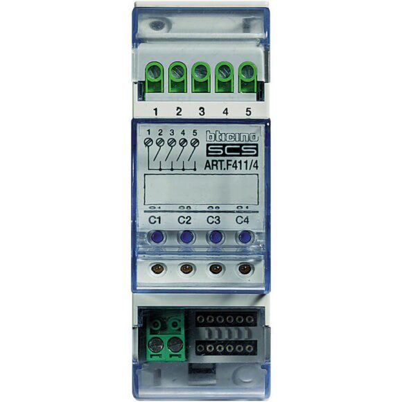 Contrôleur modulaire volets roulants et moteurs MyHOME_Up 4 sorties 2A ou 2 sorties 2A - 2 modules