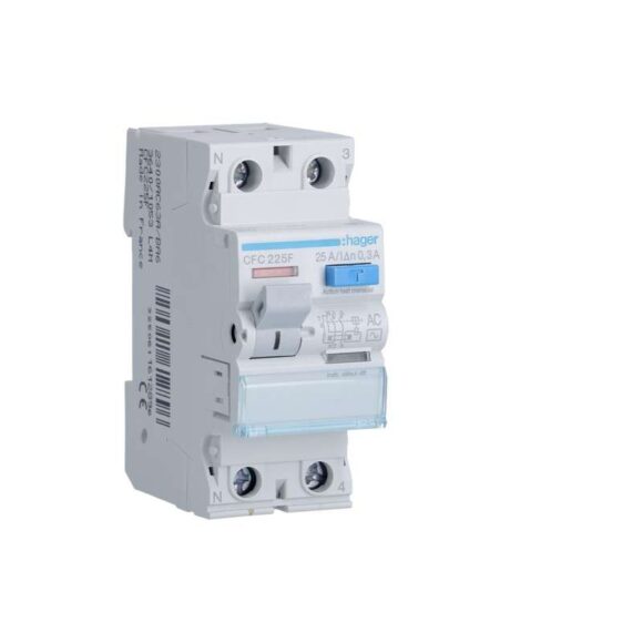 Inter dif 2P 25A 300mA AC
