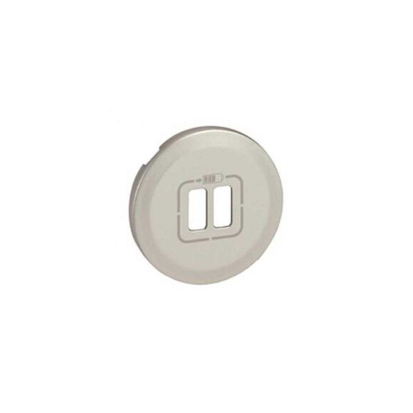 LEGRAND Céliane Enjoliveur prise USB double titane - LEGRAND Céliane Enjoliveur prise USB double titane - 068556