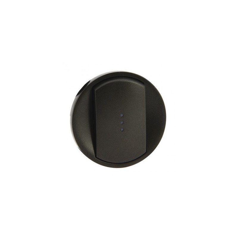 LEGRAND Céliane Enjoliveur va et vient / poussoir à voyant graphite - 067903