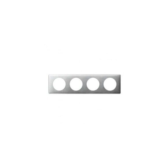 LEGRAND Céliane Plaque Métal anodisé quadruple Aluminium - 068924