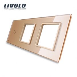 plaque 1 bouton 2 encadrements