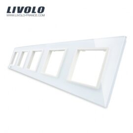 plaque 5 emplacements blanc