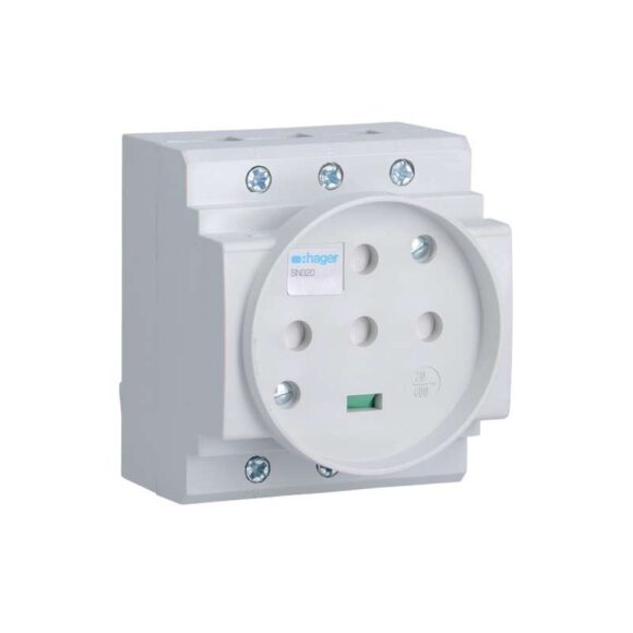 Prise de courant modulaire 20A 3P+T+N