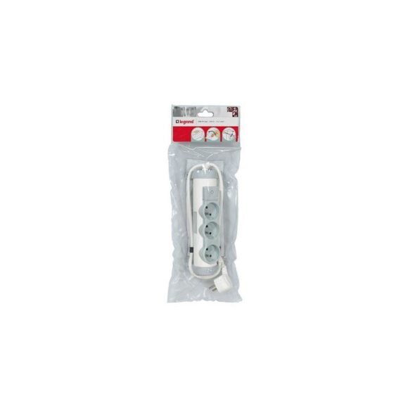 Rallonge multiprise confort - bloc de prises rotatif - 3x2P+T - cordon 1,5 m