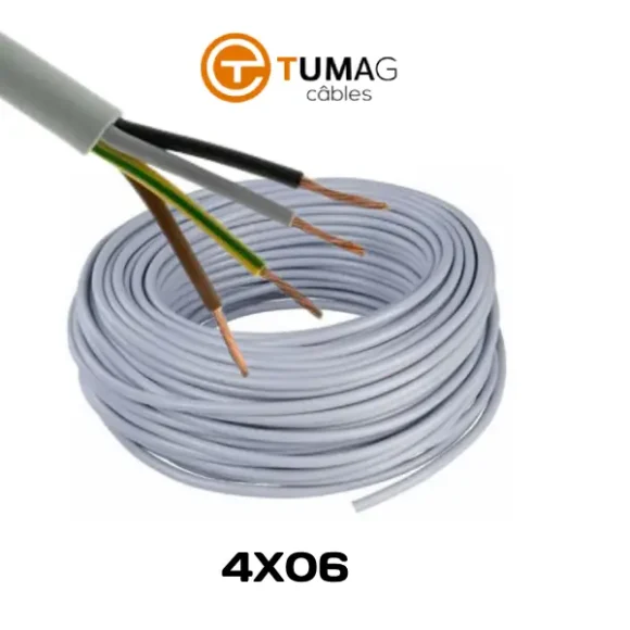 Câble souple 4x6mm² U500 SV1V TUMAG