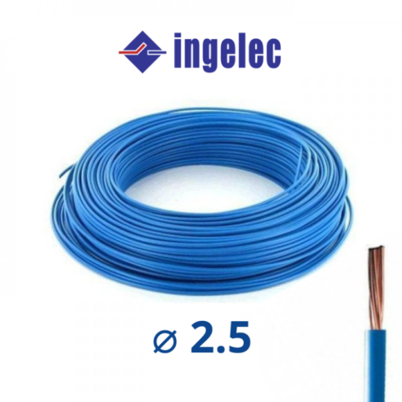 Cable U500V 2.5 Rigide Ingelec - Bleu