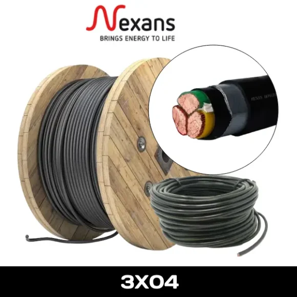 Câble armé RVFV cuivre  3x4mm² U1000 NEXANS
