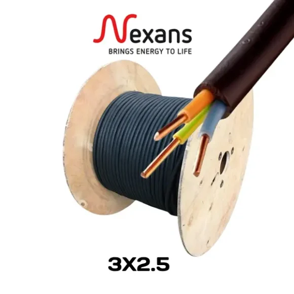 Câble Rigide R2V  3x2,5mm² U1000 NEXANS